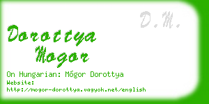 dorottya mogor business card