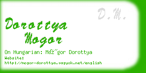 dorottya mogor business card